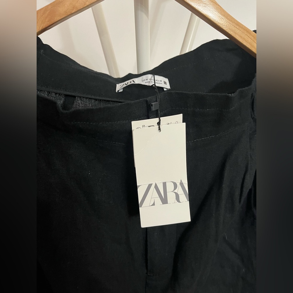 Zara Linen Cargo Pants - Picture 3 of 4